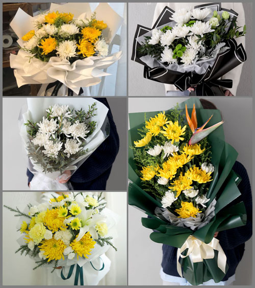 浙江省丽水莲都区碧湖镇平一村白事花束代送